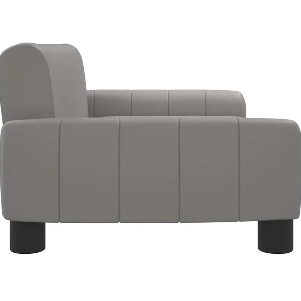 Niños vidaXL Mobiliario Para Bebés Y Niños Pequeños-Sofá para niños de cuero sintético 70x45x30 cm