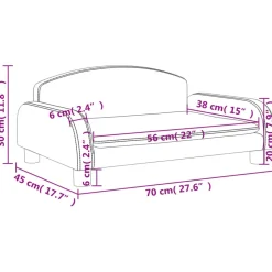 vidaXL Sofá para niños de cuero sintético 70x45x30 cm Negro Online