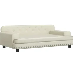 Niños vidaXL Mobiliario Para Bebés Y Niños Pequeños-Sofá para niños de cuero sintético 90x53x30 cm