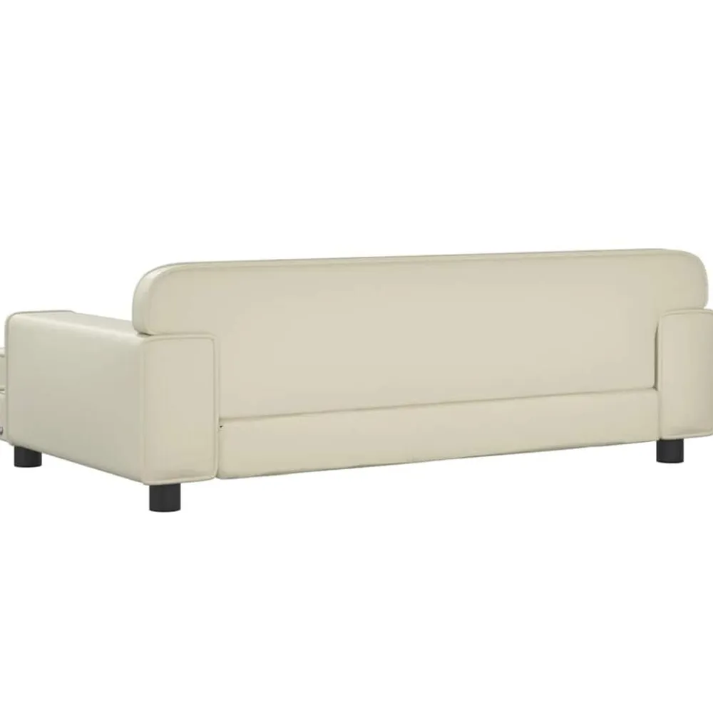 Niños vidaXL Mobiliario Para Bebés Y Niños Pequeños-Sofá para niños de cuero sintético 90x53x30 cm