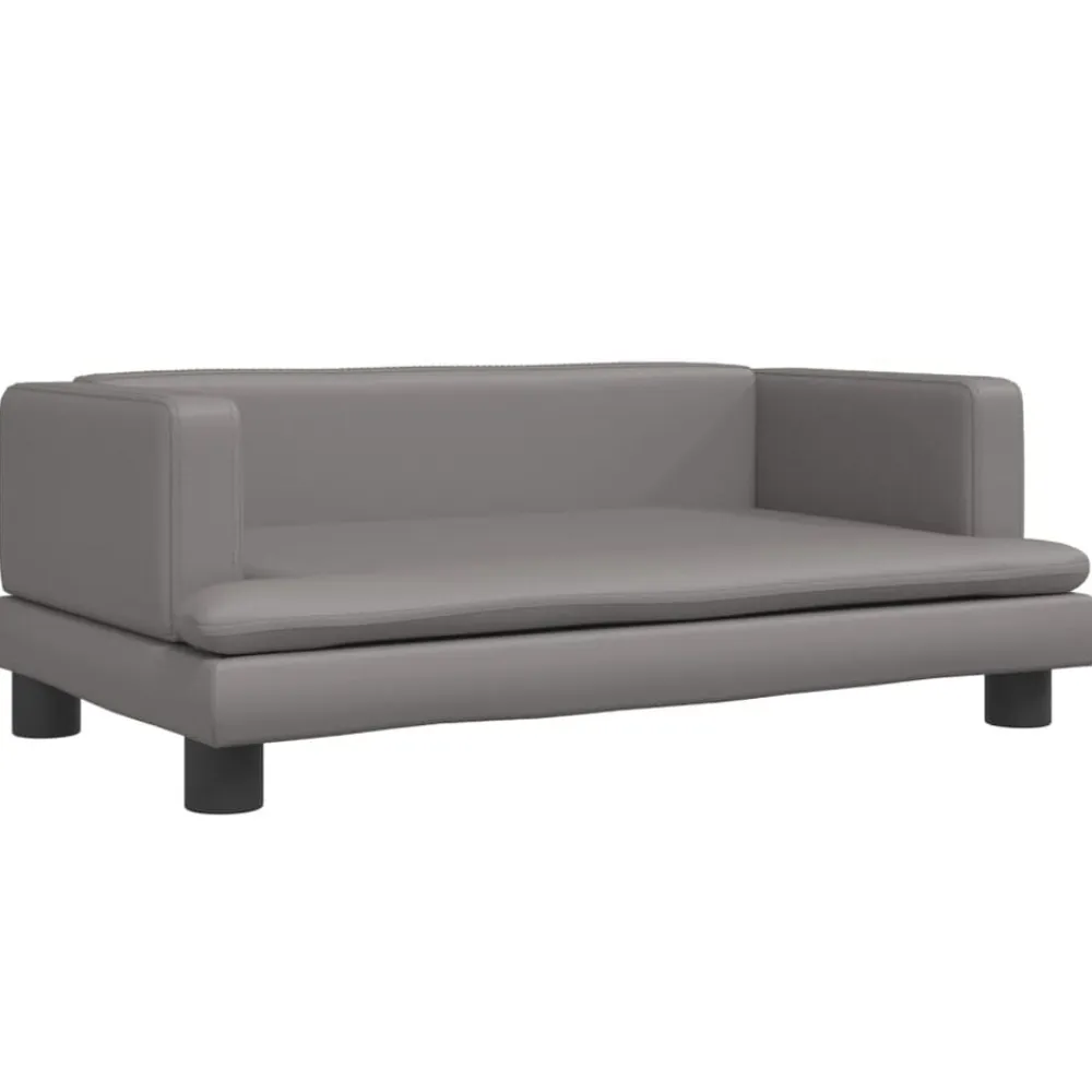 Niños vidaXL Mobiliario Para Bebés Y Niños Pequeños-Sofá para niños de cuero sintético 80x45x30 cm