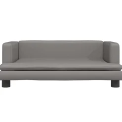 Niños vidaXL Mobiliario Para Bebés Y Niños Pequeños-Sofá para niños de cuero sintético 80x45x30 cm