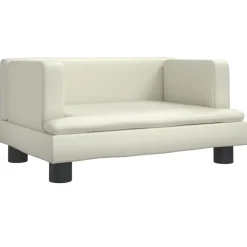 Niños vidaXL Mobiliario Para Bebés Y Niños Pequeños-Sofá para niños de cuero sintético 60x40x30 cm