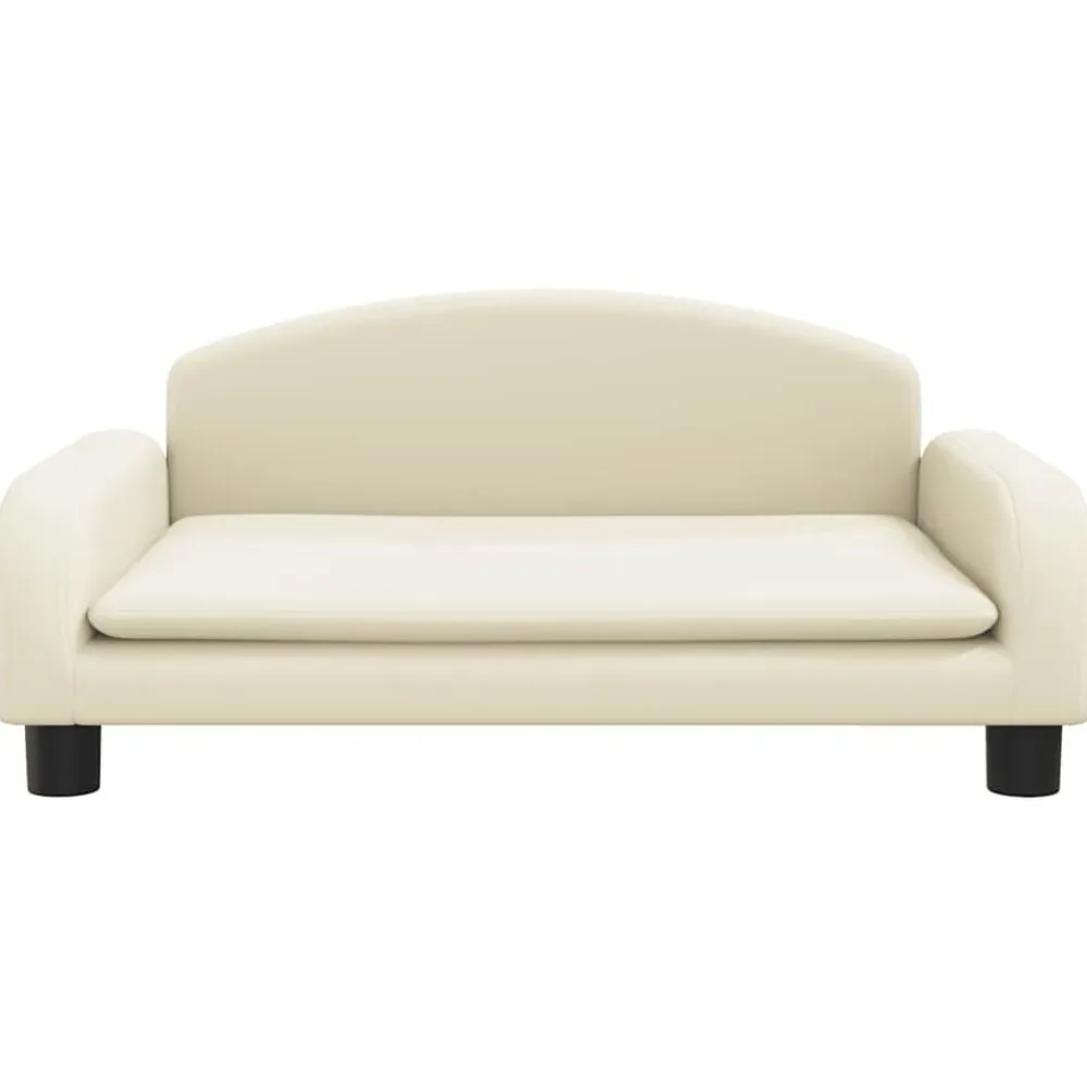 Niños vidaXL Mobiliario Para Bebés Y Niños Pequeños-Sofá para niños de cuero sintético 70x45x30 cm