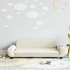 Niños vidaXL Mobiliario Para Bebés Y Niños Pequeños-Sofá para niños de terciopelo 100x54x33 cm