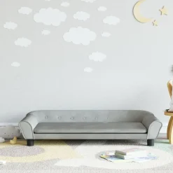 Niños vidaXL Mobiliario Para Bebés Y Niños Pequeños-Sofá para niños de terciopelo 100x50x26 cm