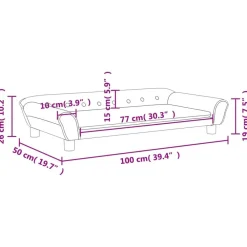 Niños vidaXL Mobiliario Para Bebés Y Niños Pequeños-Sofá para niños de terciopelo 100x50x26 cm