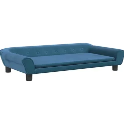 vidaXL Sofá para niños de terciopelo 100x50x26 cm Azul Best