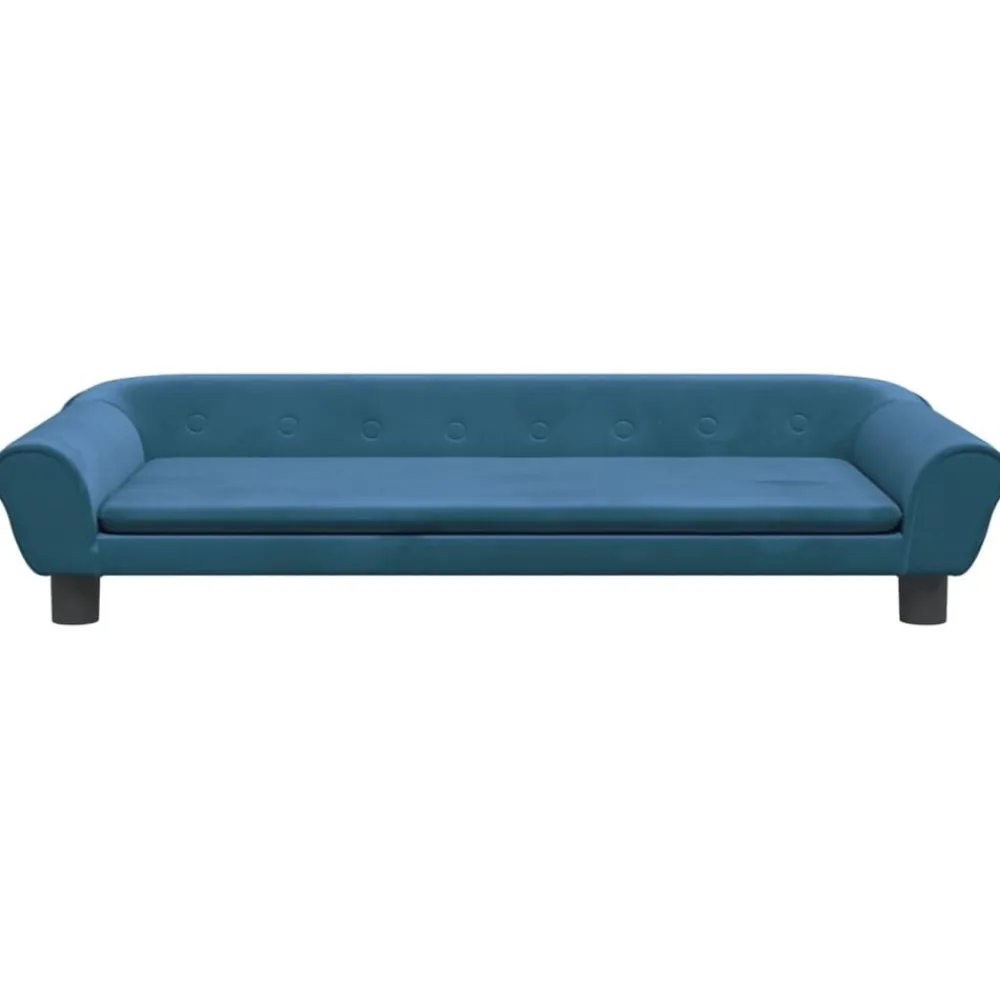 vidaXL Sofá para niños de terciopelo 100x50x26 cm Azul Best