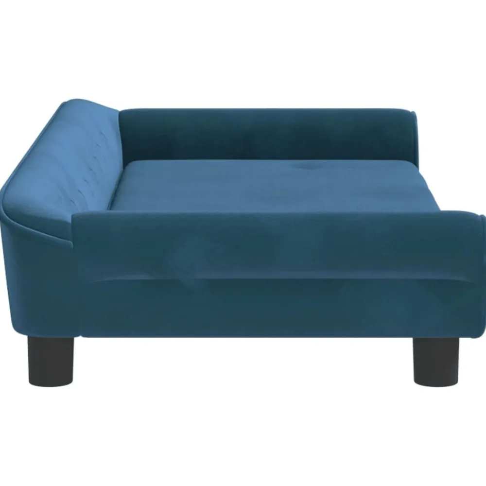 vidaXL Sofá para niños de terciopelo 100x50x26 cm Azul Best