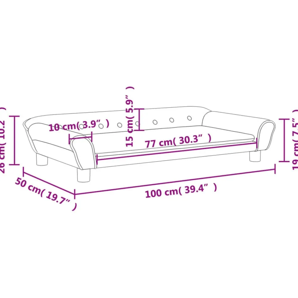 vidaXL Sofá para niños de terciopelo 100x50x26 cm Azul Best