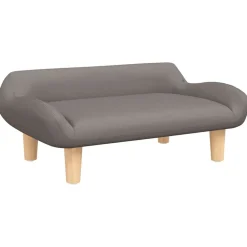 Niños vidaXL Mobiliario Para Bebés Y Niños Pequeños-Sofá para niños de tela gris 70x40x24 cm