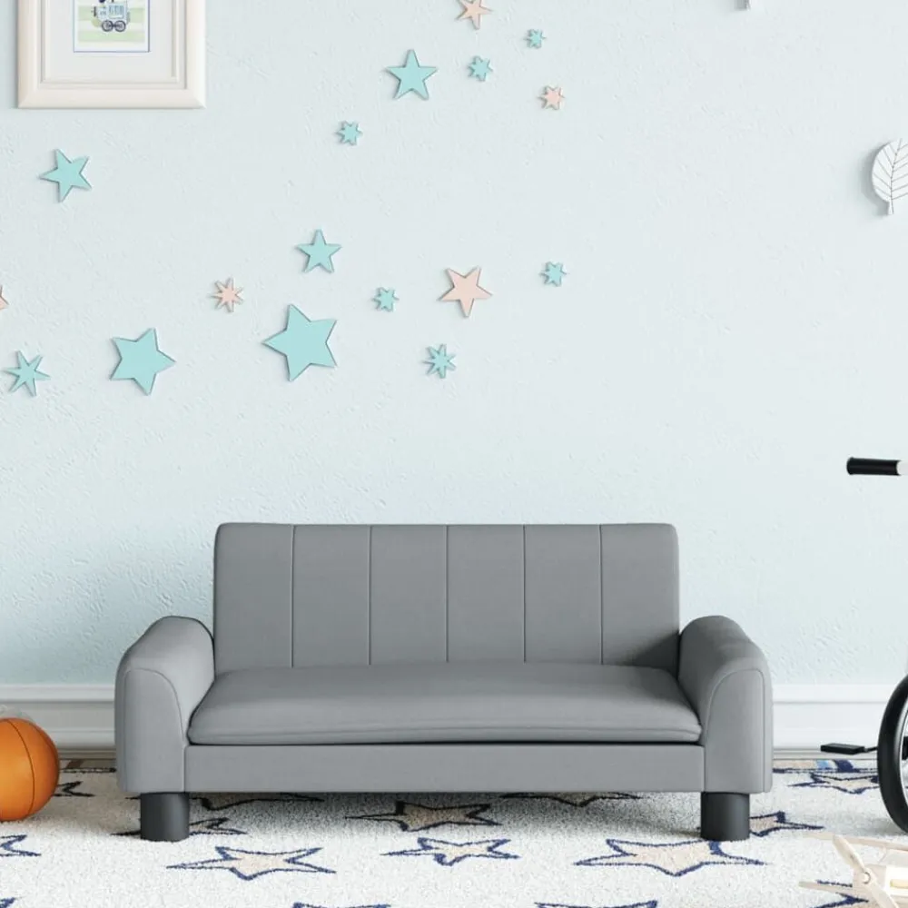 Niños vidaXL Mobiliario Para Bebés Y Niños Pequeños-Sofá para niños de tela 70x45x30 cm