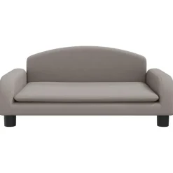 Niños vidaXL Mobiliario Para Bebés Y Niños Pequeños-Sofá para niños de tela gris taupe 70x45x30 cm