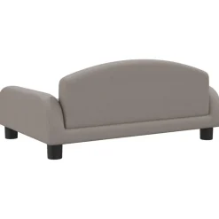 Niños vidaXL Mobiliario Para Bebés Y Niños Pequeños-Sofá para niños de tela gris taupe 70x45x30 cm