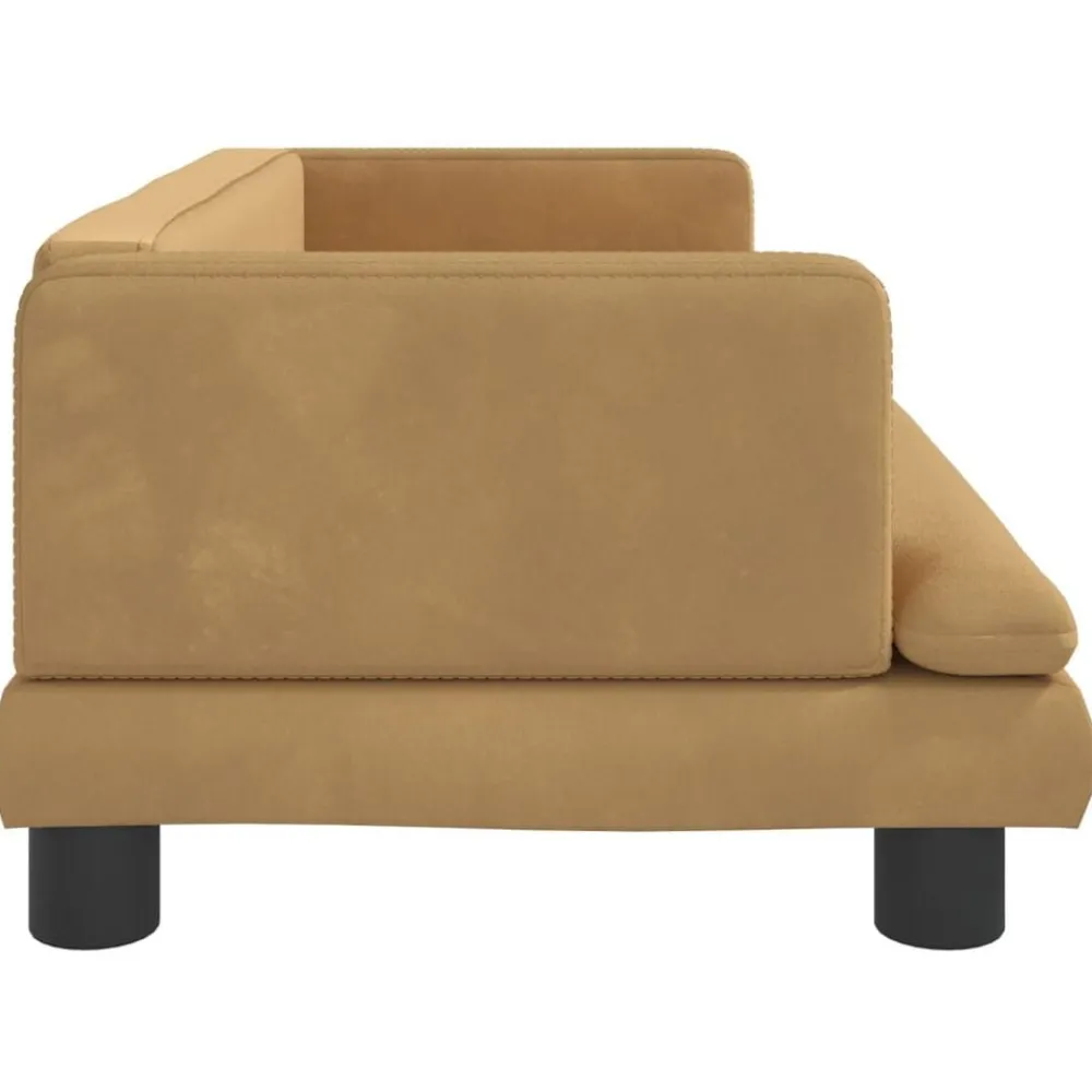 vidaXL Sofá para niños de terciopelo marrón 80x45x30 cm Marrón Online