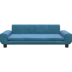 vidaXL Sofá para niños de terciopelo 100x54x33 cm Azul Hot