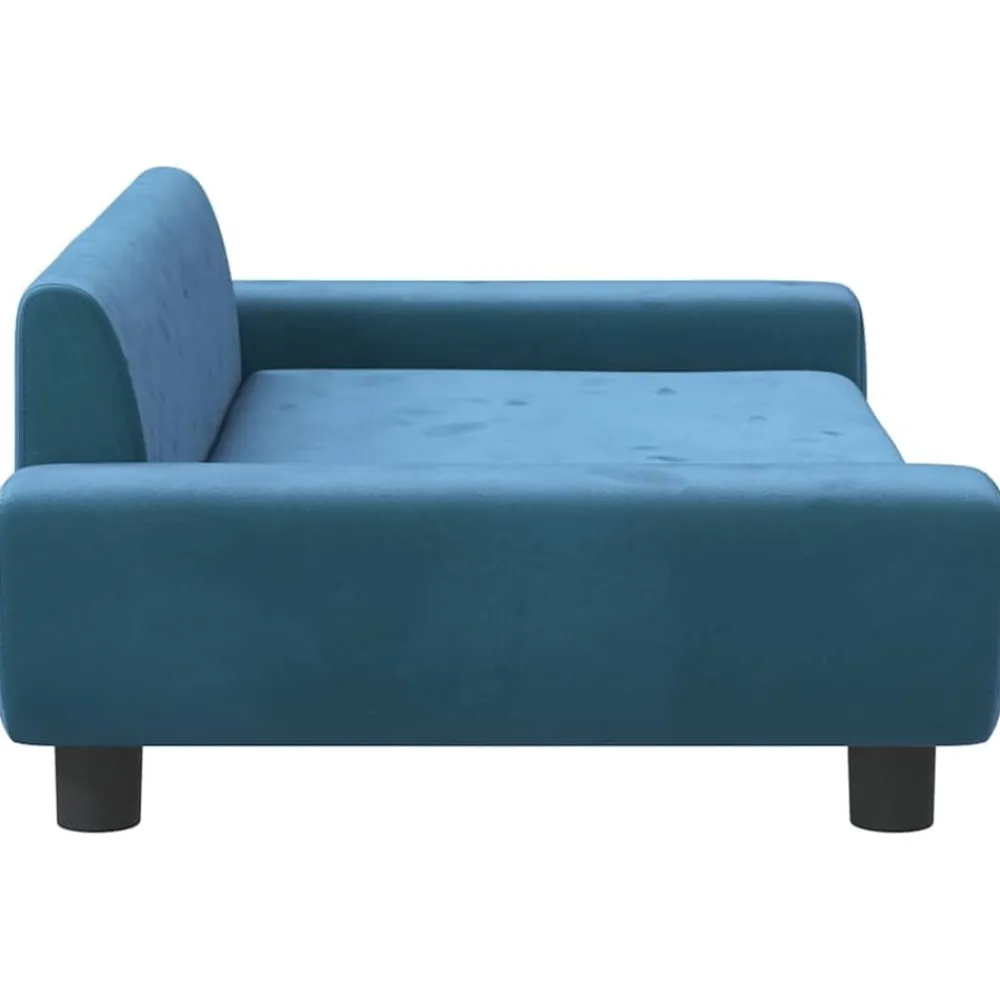 vidaXL Sofá para niños de terciopelo 100x54x33 cm Azul Hot
