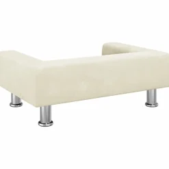 vidaXL Sofá para niños de terciopelo 70x45x26,5 cm Crema Hot