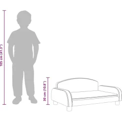 vidaXL Sofá para niños de tela 70x45x30 cm Gris claro Sale