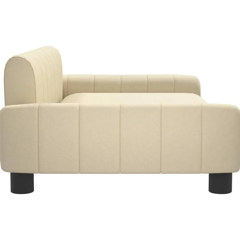 vidaXL Sofá para niños de tela 90x53x30 cm Crema Discount