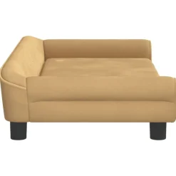 Niños vidaXL Mobiliario Para Bebés Y Niños Pequeños-Sofá para niños de terciopelo marrón 100x50x26 cm