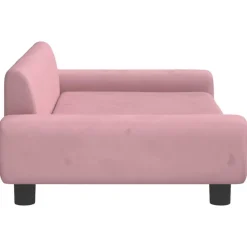 vidaXL Sofá para niños de terciopelo 100x54x33 cm Rosa Discount