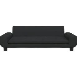 vidaXL Sofá para niños de terciopelo 100x54x33 cm Negro Best