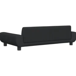 vidaXL Sofá para niños de terciopelo 100x54x33 cm Negro Best