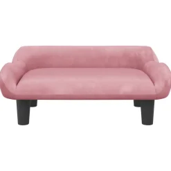 vidaXL Sofá para niños de terciopelo 70x40x24 cm Rosa Discount