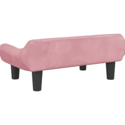 vidaXL Sofá para niños de terciopelo 70x40x24 cm Rosa Discount