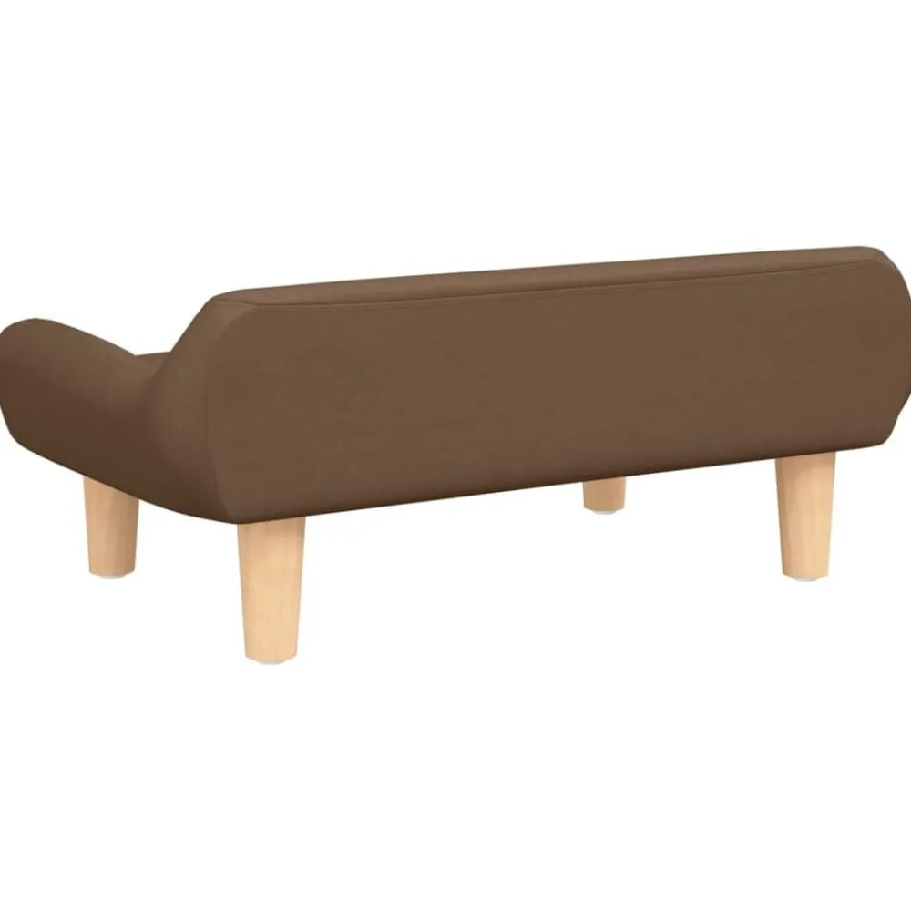 vidaXL Sofá para niños de tela marrón 70x40x24 cm Marrón New