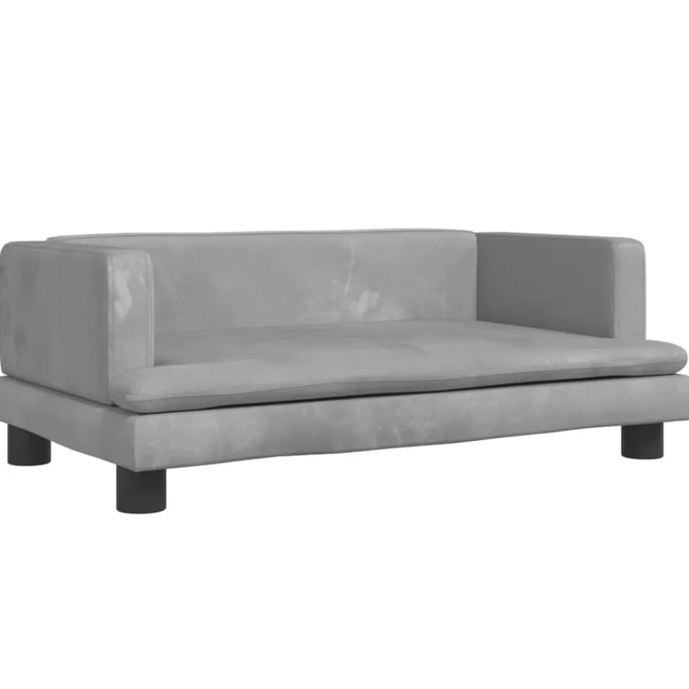 Niños vidaXL Mobiliario Para Bebés Y Niños Pequeños-Sofá para niños de terciopelo 80x45x30 cm