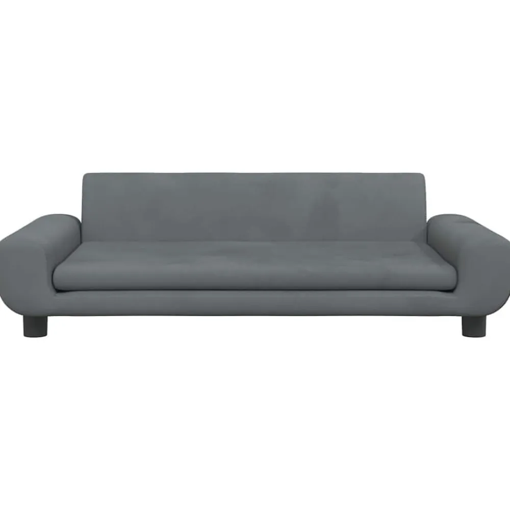 Niños vidaXL Mobiliario Para Bebés Y Niños Pequeños-Sofá para niños de terciopelo 100x54x33 cm