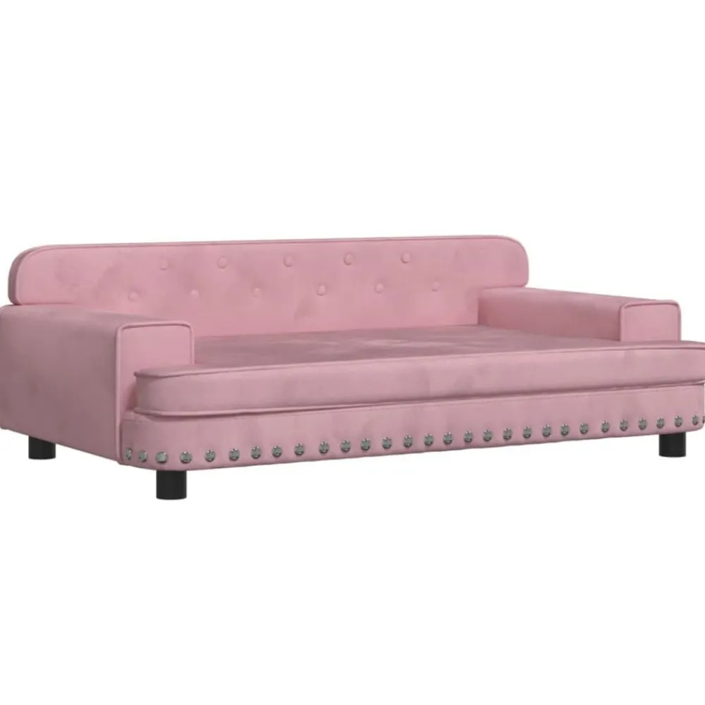 Niños vidaXL Mobiliario Para Bebés Y Niños Pequeños-Sofá para niños de terciopelo 90x53x30 cm