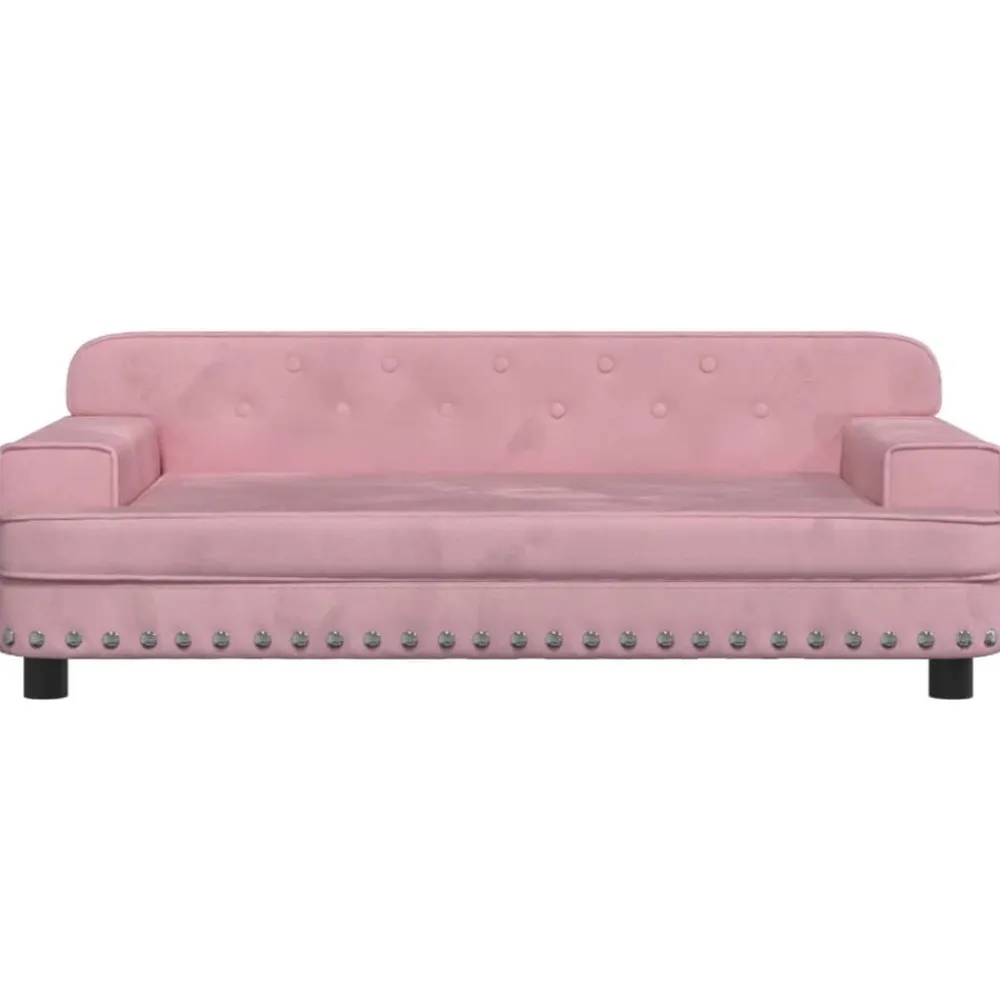 Niños vidaXL Mobiliario Para Bebés Y Niños Pequeños-Sofá para niños de terciopelo 90x53x30 cm