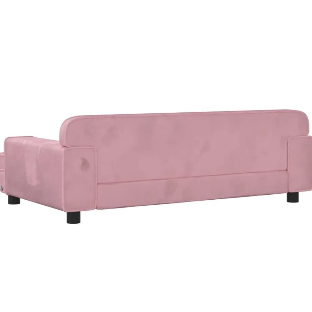 Niños vidaXL Mobiliario Para Bebés Y Niños Pequeños-Sofá para niños de terciopelo 90x53x30 cm