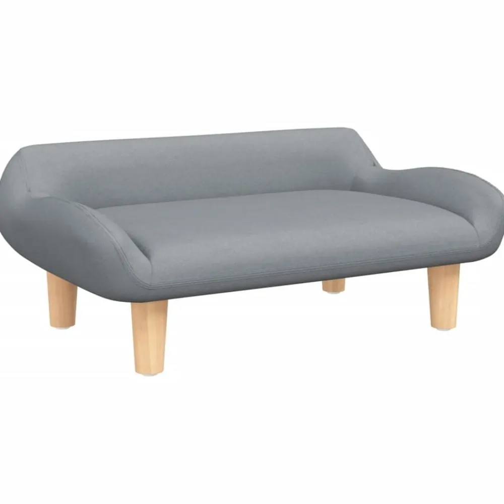vidaXL Sofá para niños de tela 70x40x24 cm Gris claro Clearance