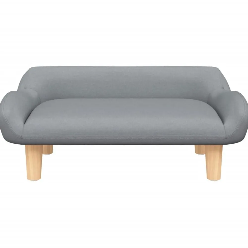 vidaXL Sofá para niños de tela 70x40x24 cm Gris claro Clearance