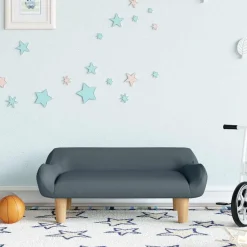 Niños vidaXL Mobiliario Para Bebés Y Niños Pequeños-Sofá para niños de tela 70x40x24 cm