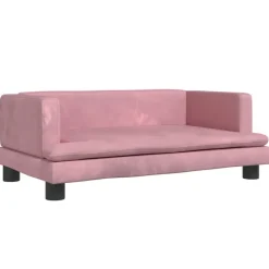 Niños vidaXL Mobiliario Para Bebés Y Niños Pequeños-Sofá para niños de terciopelo 80x45x30 cm