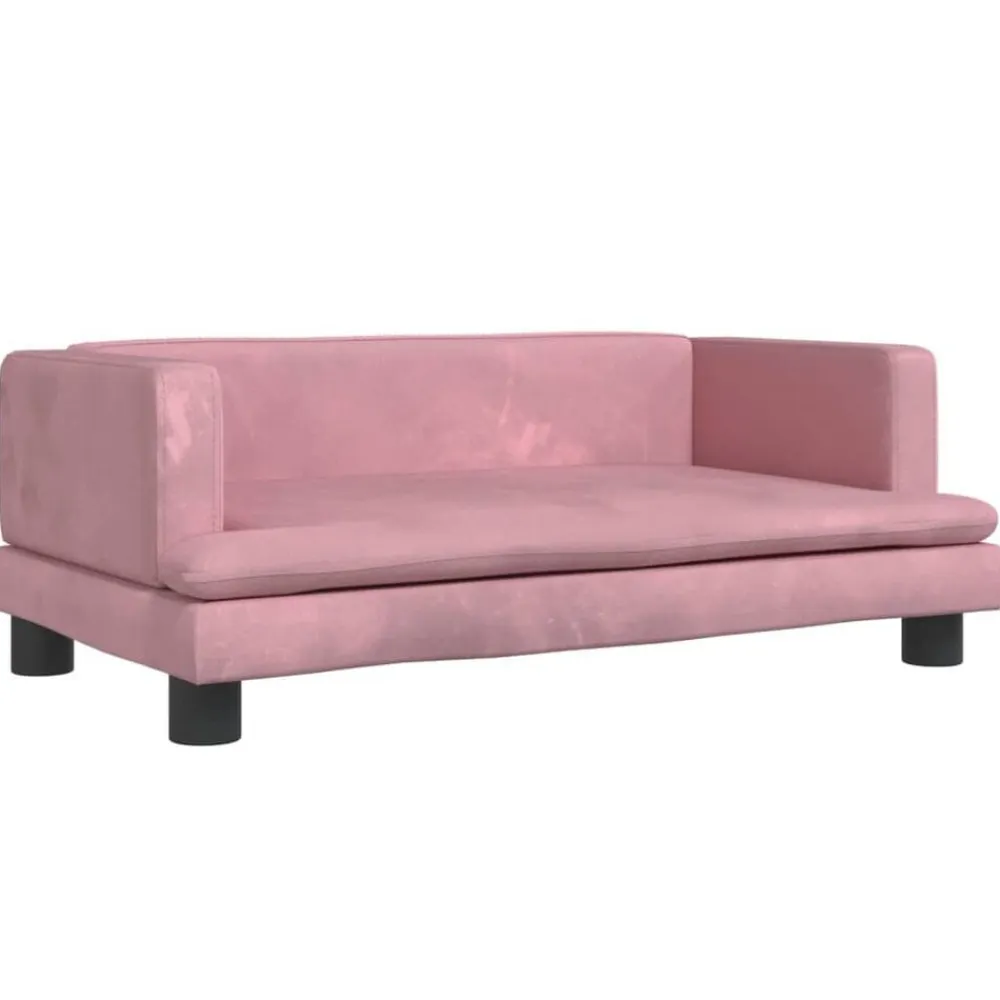 Niños vidaXL Mobiliario Para Bebés Y Niños Pequeños-Sofá para niños de terciopelo 80x45x30 cm