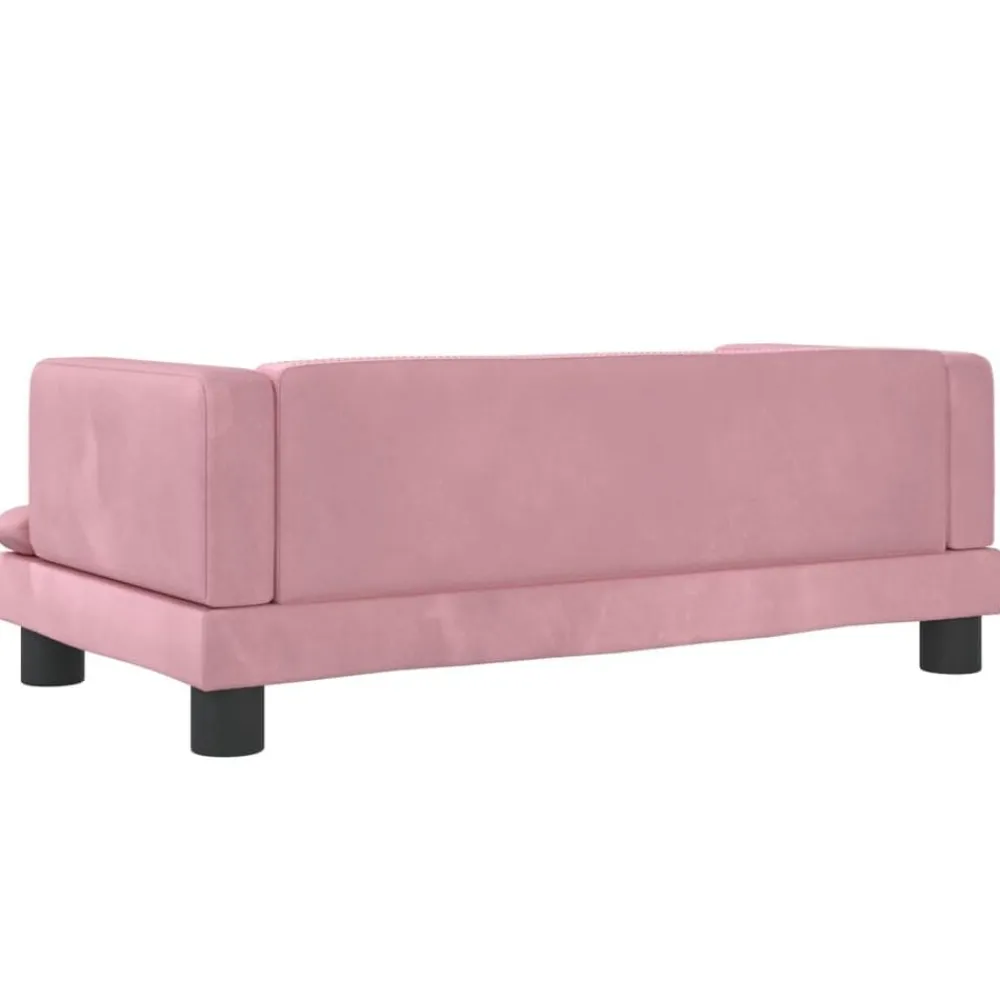 Niños vidaXL Mobiliario Para Bebés Y Niños Pequeños-Sofá para niños de terciopelo 80x45x30 cm