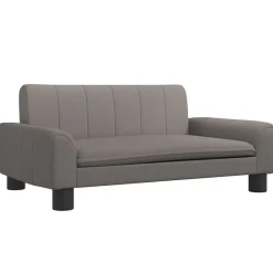 Niños vidaXL Mobiliario Para Bebés Y Niños Pequeños-Sofá para niños de tela gris taupe 70x45x30 cm