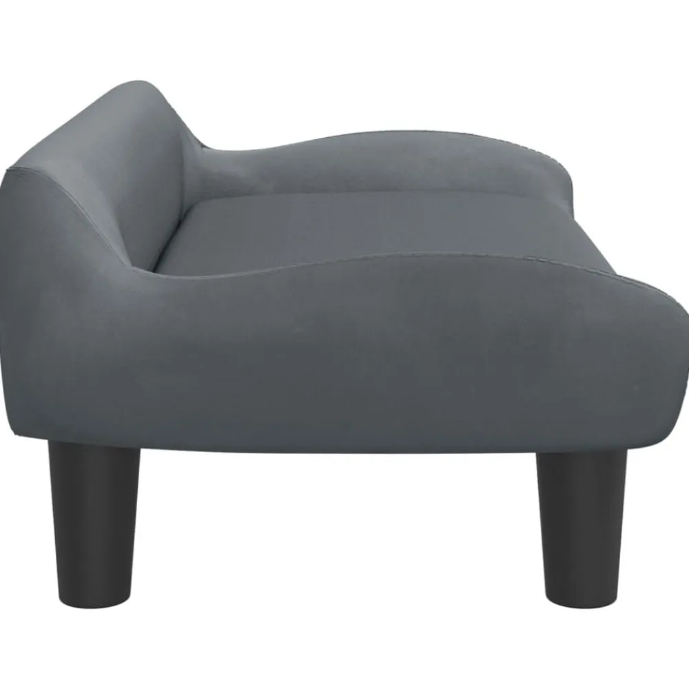 Niños vidaXL Mobiliario Para Bebés Y Niños Pequeños-Sofá para niños de terciopelo 70x40x24 cm