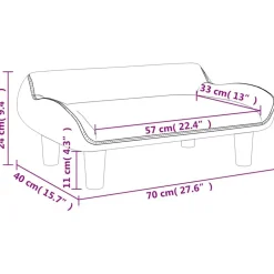 Niños vidaXL Mobiliario Para Bebés Y Niños Pequeños-Sofá para niños de terciopelo 70x40x24 cm