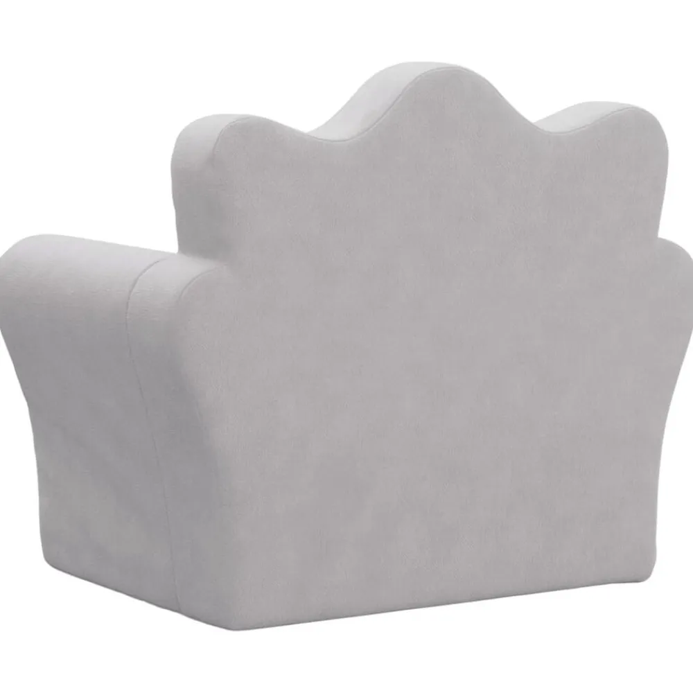 vidaXL Sofá para niños felpa suave Gris claro Sale