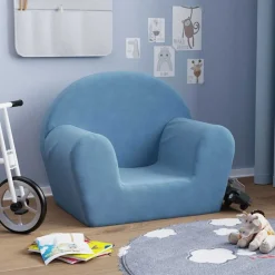 Niños vidaXL Mobiliario Para Bebés Y Niños Pequeños-Sofá para niños felpa suave