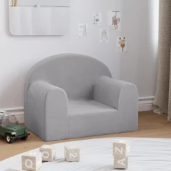 Niños vidaXL Mobiliario Para Bebés Y Niños Pequeños-Sofá para niños felpa suave
