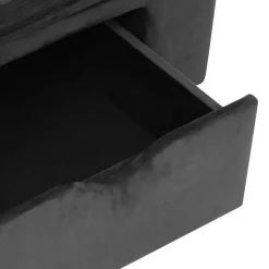 vidaXL Sofá para perros con cajón felpa 75x50x38 cm Gris oscuro Best